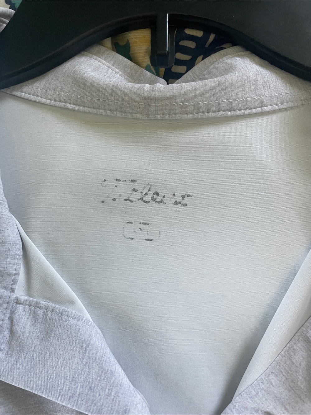 Titleist Men’s Light Gray and Black Striped Polo - Picture 2 of 4